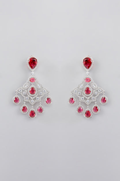 Louis Ruby Diamond Earrings