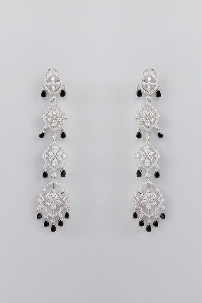 Ann Black Diamond Earrings