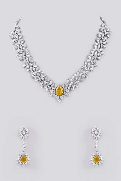 Qureshi Emerald Diamond Necklace set