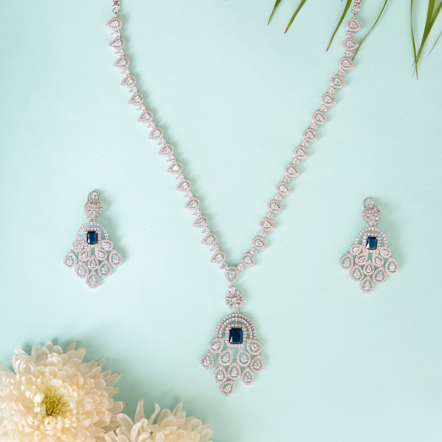 JULIE SAPPHIRE DIAMOND NECKLACE SET