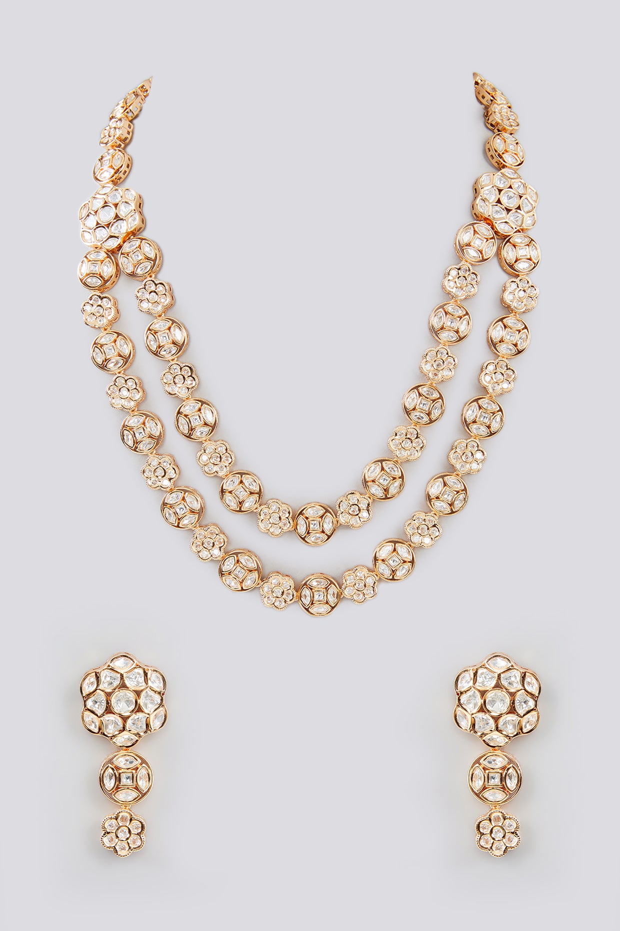 Zari Layered Kundan Set