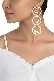 Gold plated amare earrings