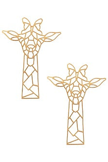 Gold plated geometric earrings