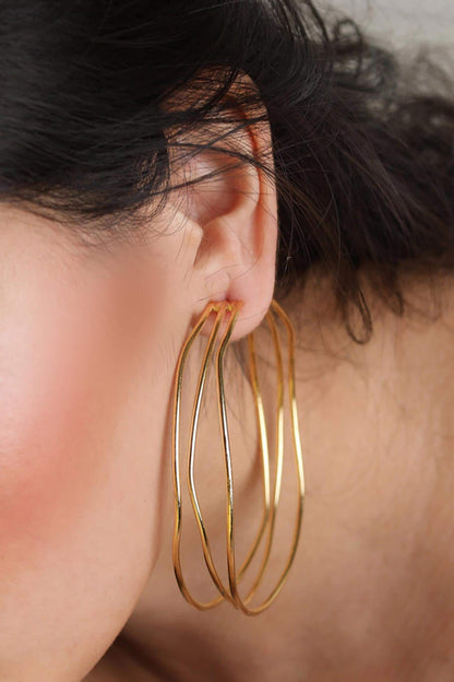 Handcrafted Multi-Hoop Earrings 