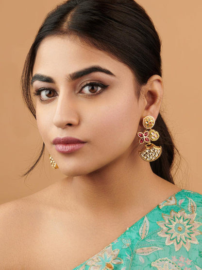The Zoya Abstract Art Enamel Earrings