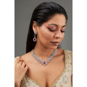 Qureshi Emerald Diamond NecklaceSets