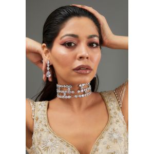 Nisha Diamond Choker Necklace set