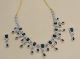 Aquaflora Allure Diamond  Necklace Set 