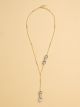 Pearl Handle Lariat Necklace