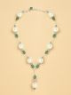 Garden Pearl Lariat Necklace 